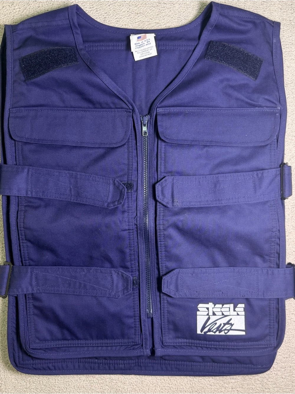 Steele Vest Body Cooling Comfort Systems Canvas Tactical Utility Made in USA